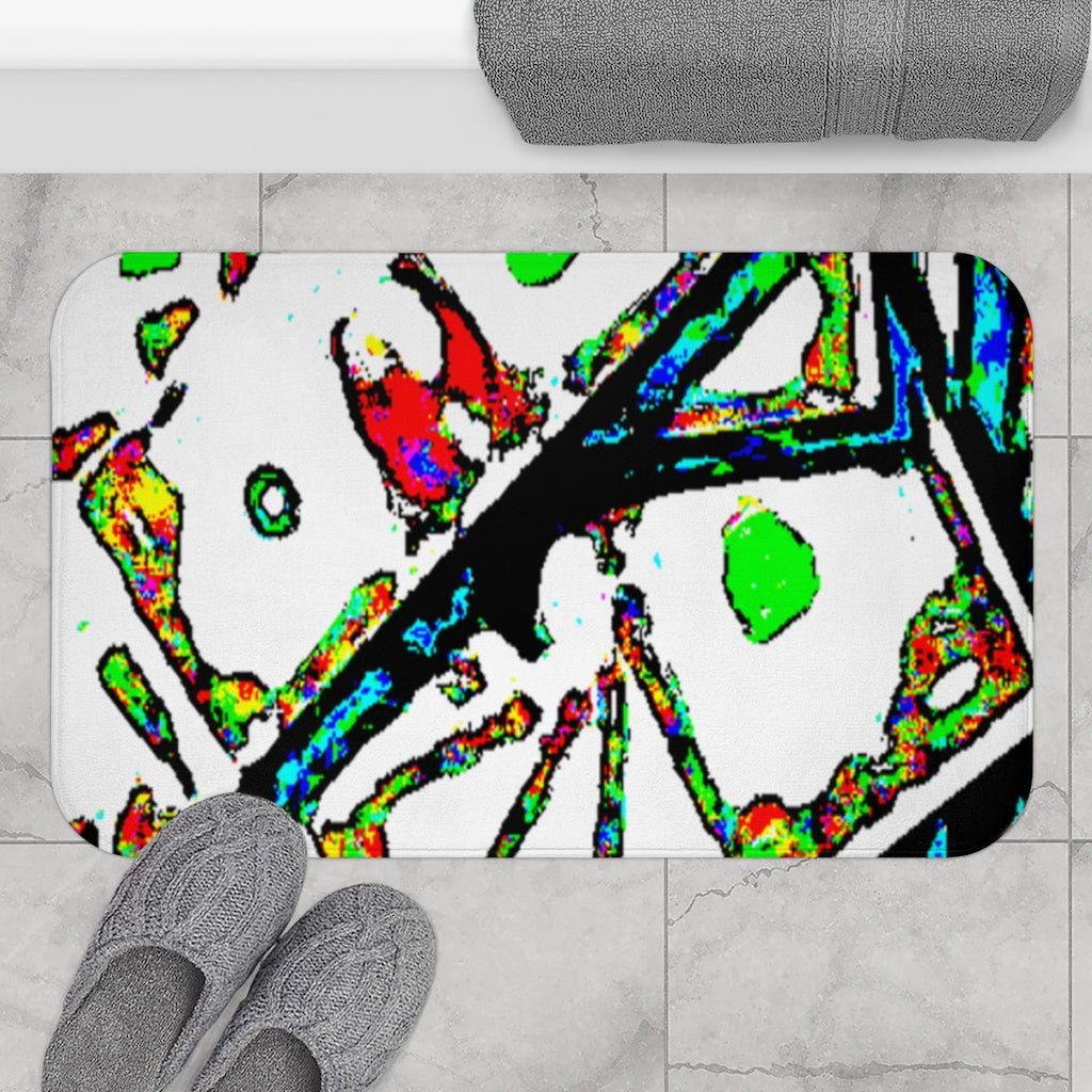 Painted Money Bath Mat