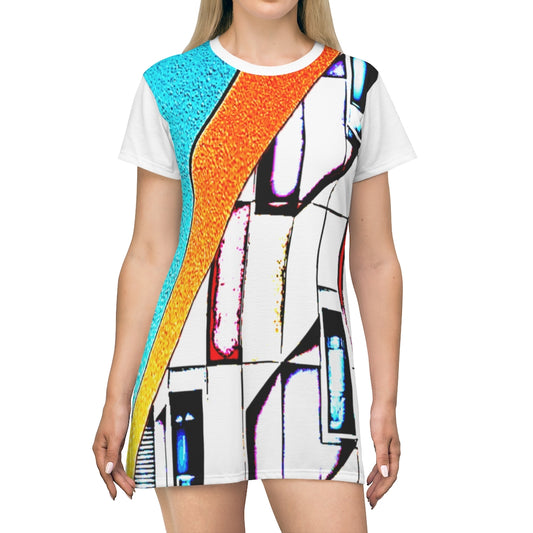 All Over Print T-Shirt Dress