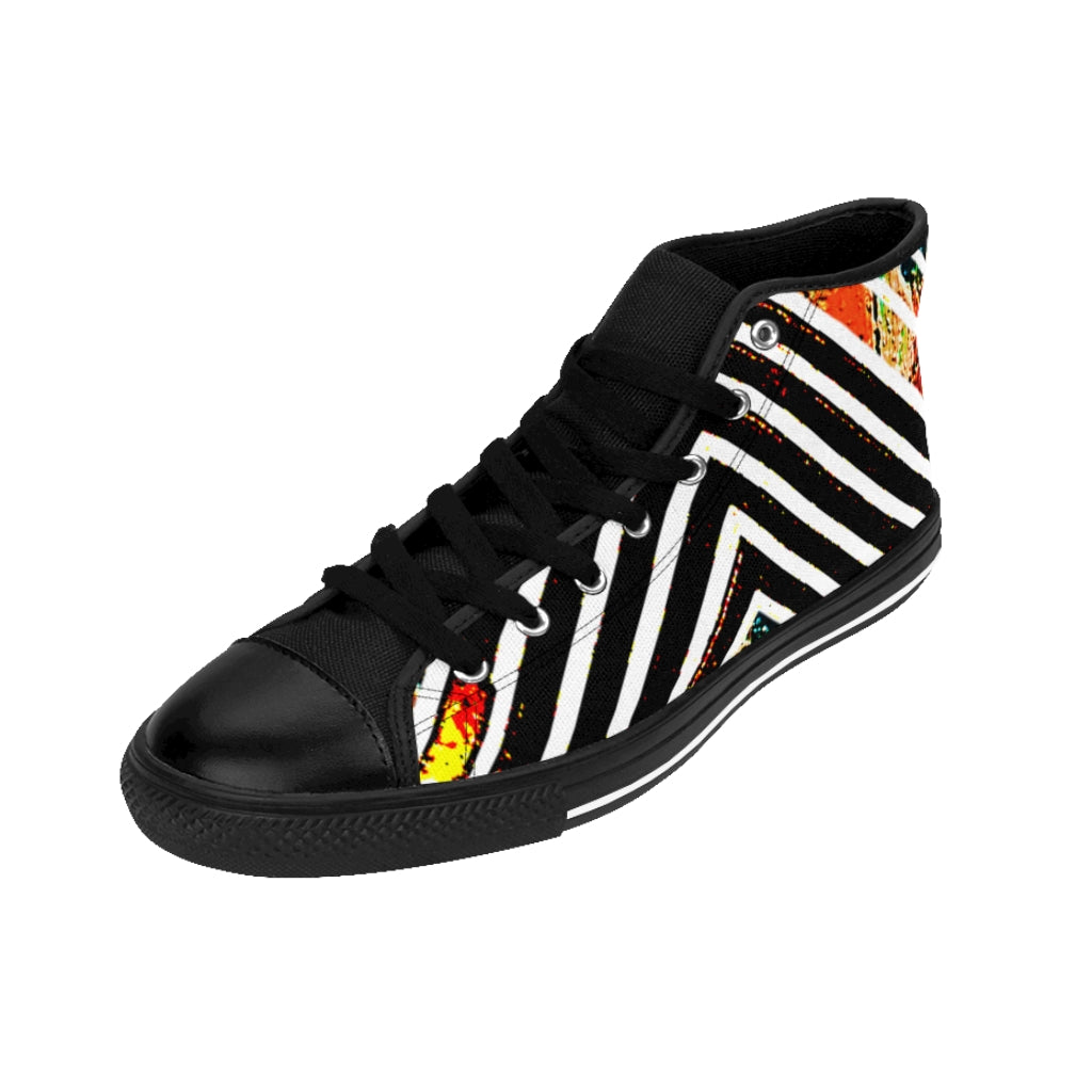 Multi-Stripped Men's High-top Sneakers