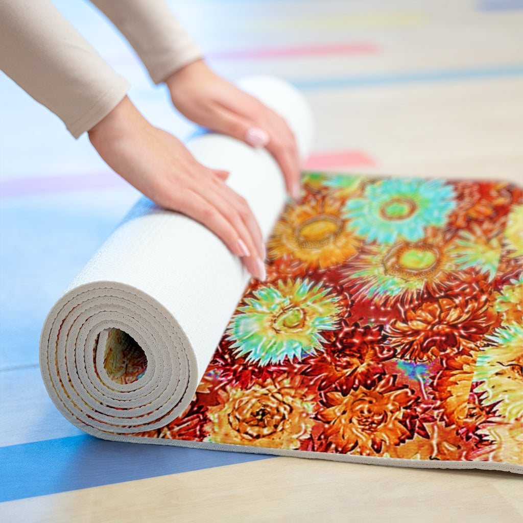 Floral Foam Yoga Mat