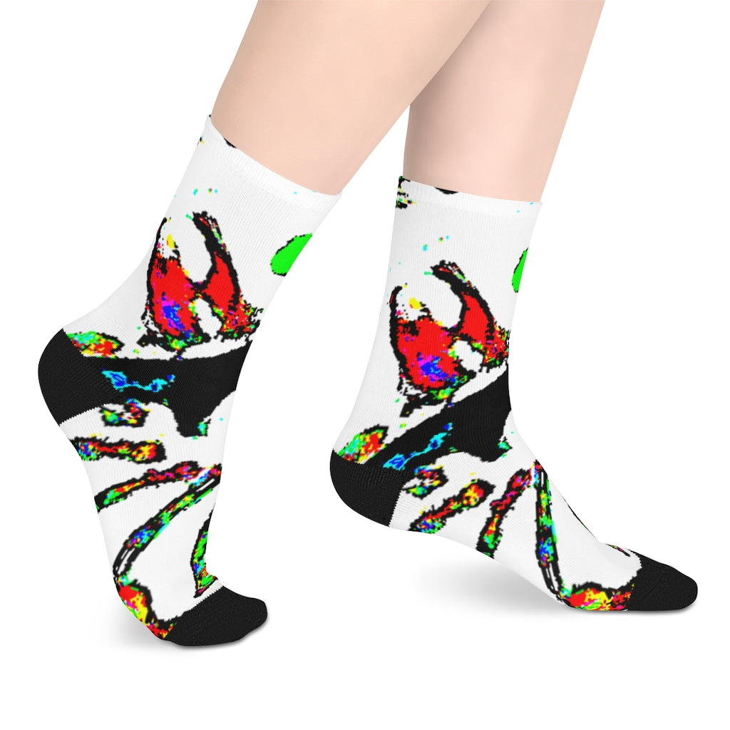 Painted Money Mid-length Socks