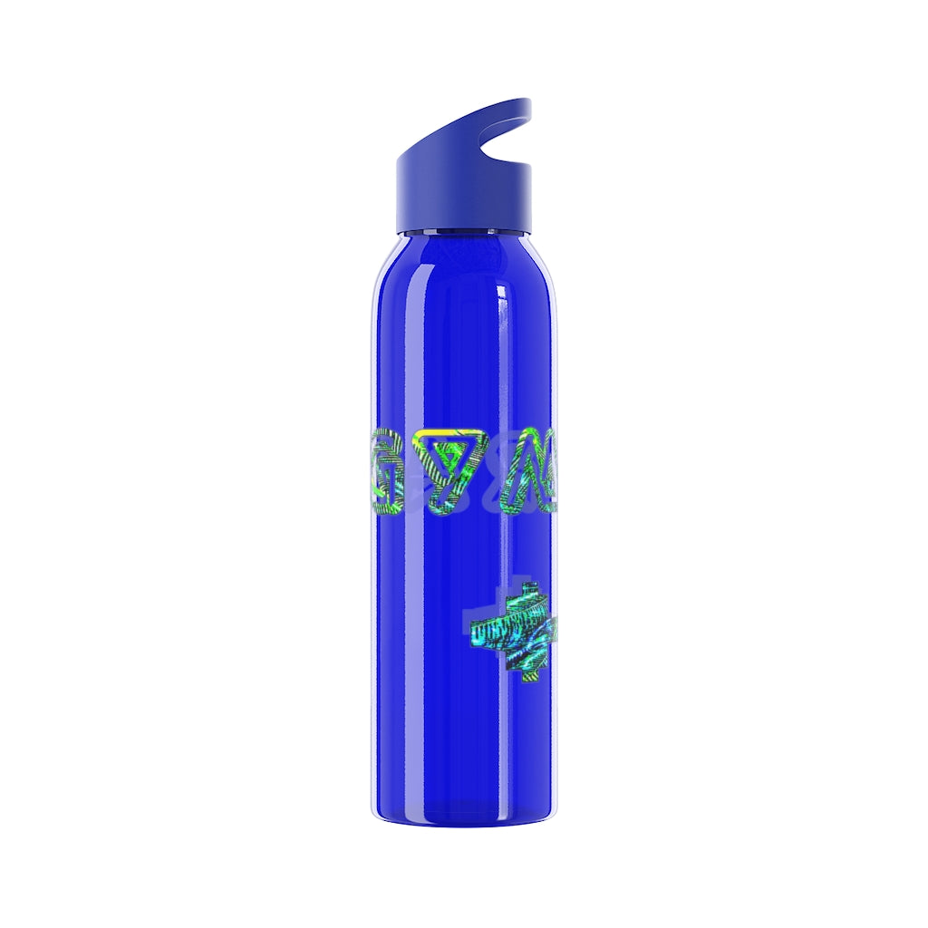 Graphic "Gym Rat" Sky Water Bottle