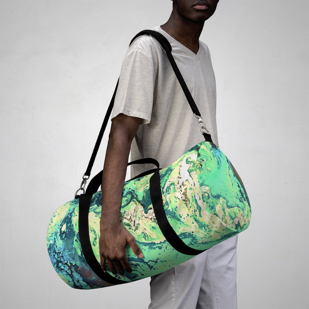 CDEJ Green Marble Duffel Bag