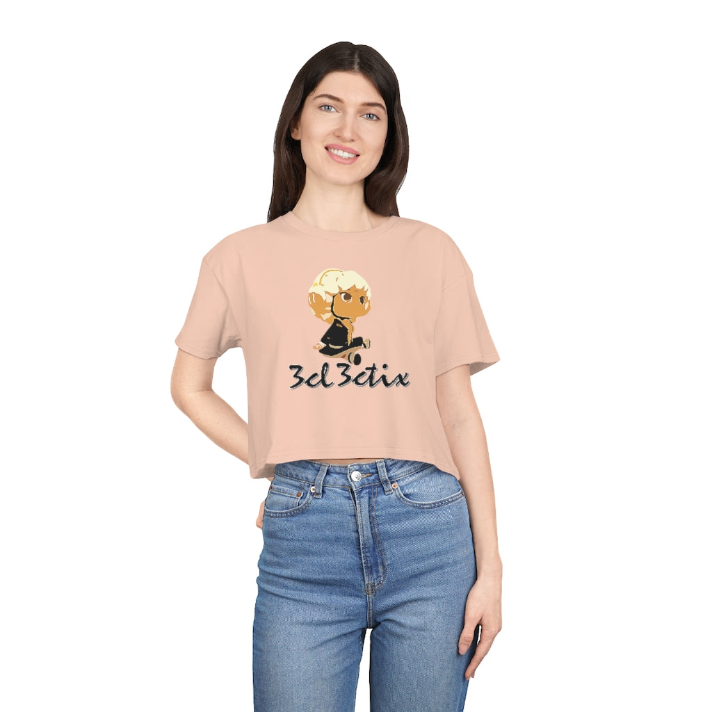 Branded Women's Crop Tee