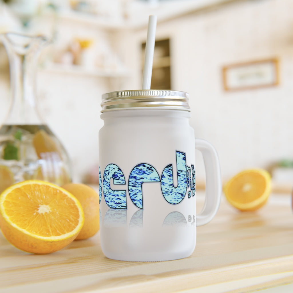 Graphic "Nerd" Mason Jar