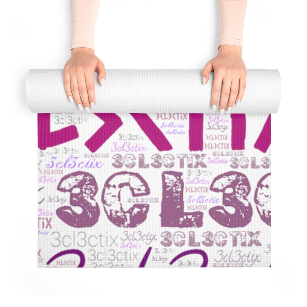 Purple Branded Foam Yoga Mat