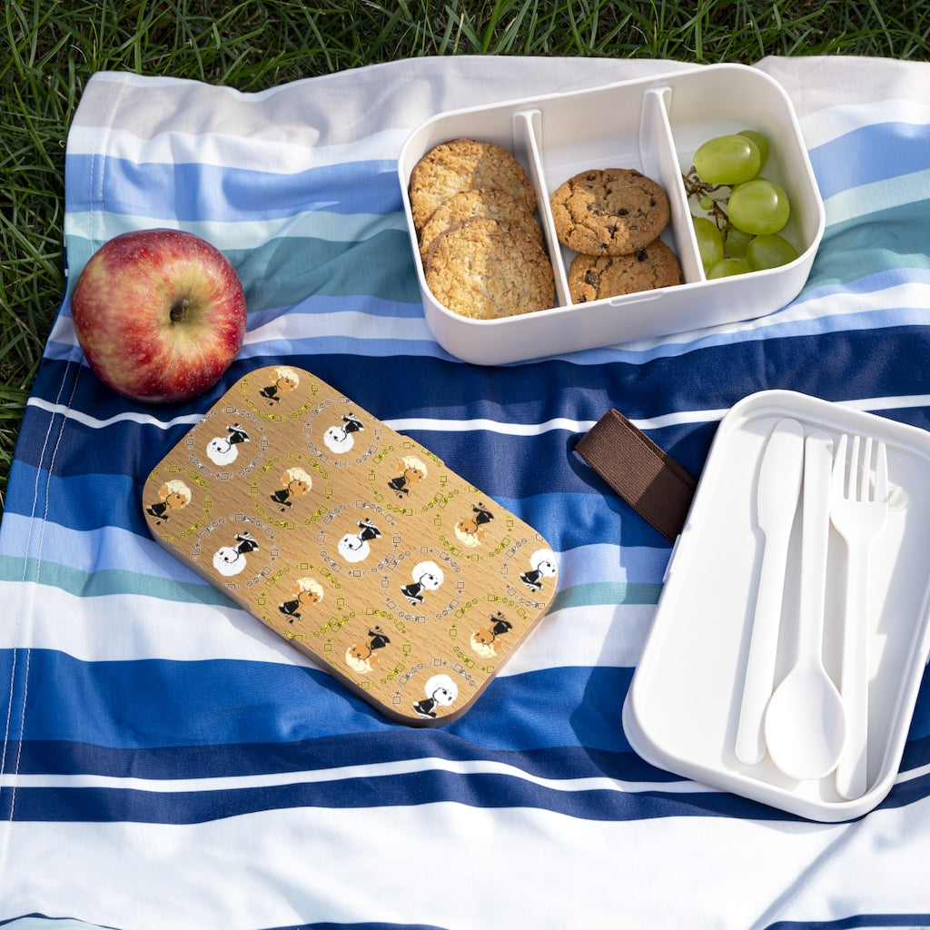 Logo Patterned Bento Lunch Box