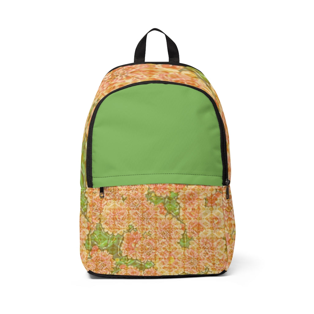 Faded Floral Unisex Fabric Backpack