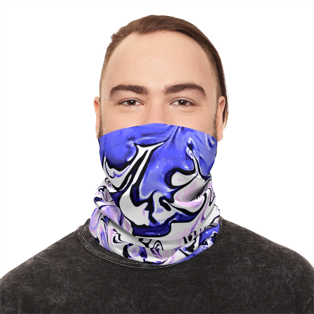 CDEJ Purple Marble Lightweight Neck Gaiter