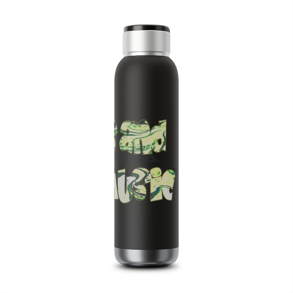 Graphic "Games and Trap Music"  Soundwave Copper Vacuum Audio Bottle 22oz