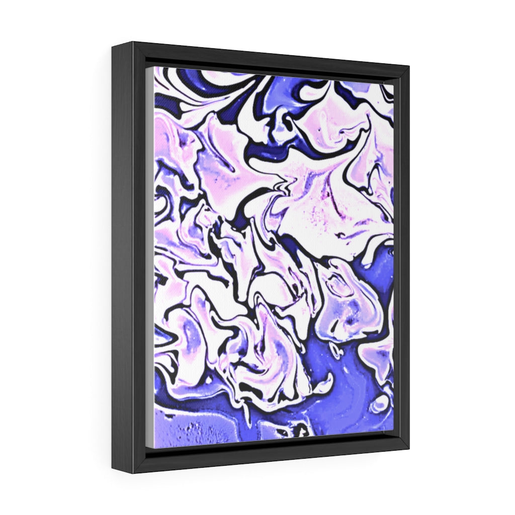 CDEJ Purple Marble Gallery Canvas Wraps, Vertical Frame