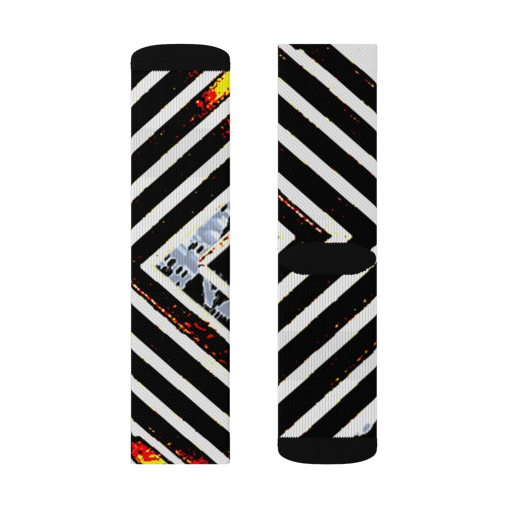 Stripped Sublimation Socks