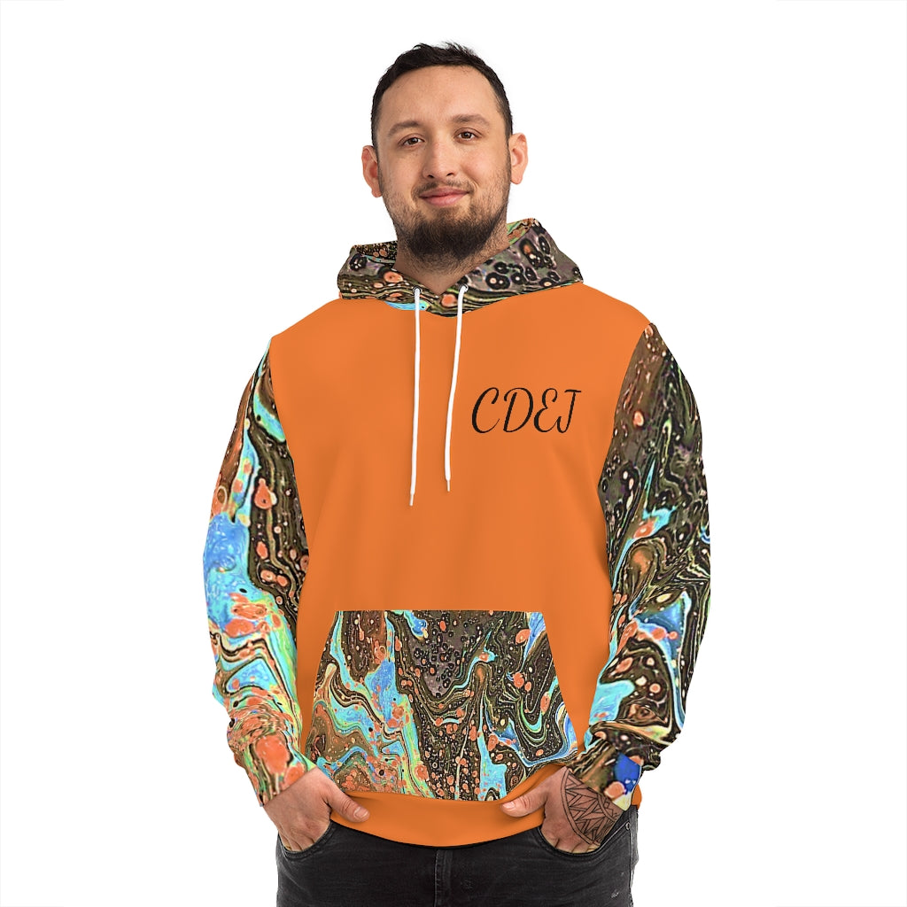 CDEJ Brown  Marble AOP Fashion Hoodie