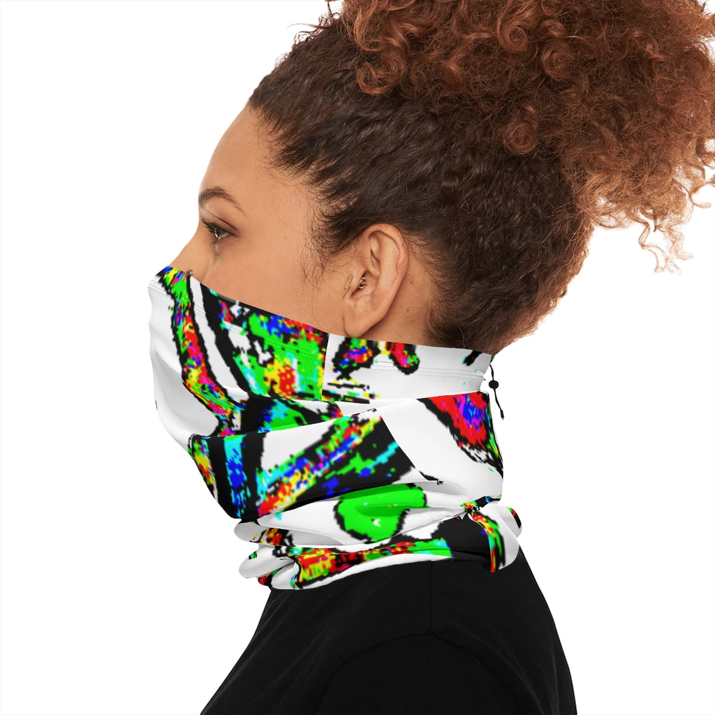 Painted Money Winter Neck Gaiter With Drawstring