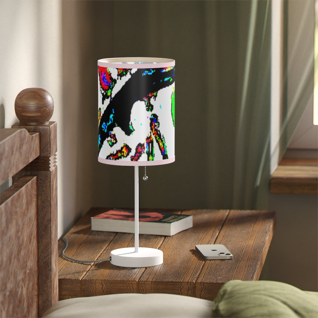 Painted Money Lamp on a Stand, US|CA plug