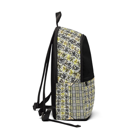 Patchwork Plad Unisex Fabric Backpack