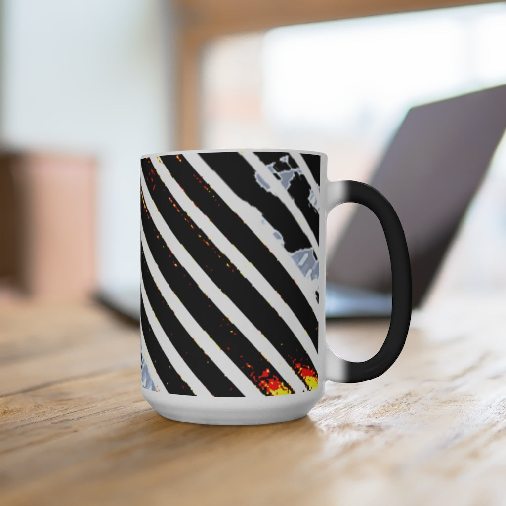 Stripped Color Changing Mug