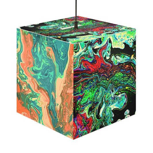 CDEJ Green Marble Light Cube Lamp