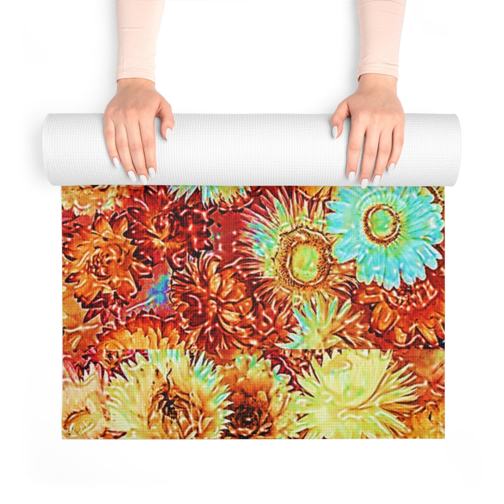 Floral Foam Yoga Mat