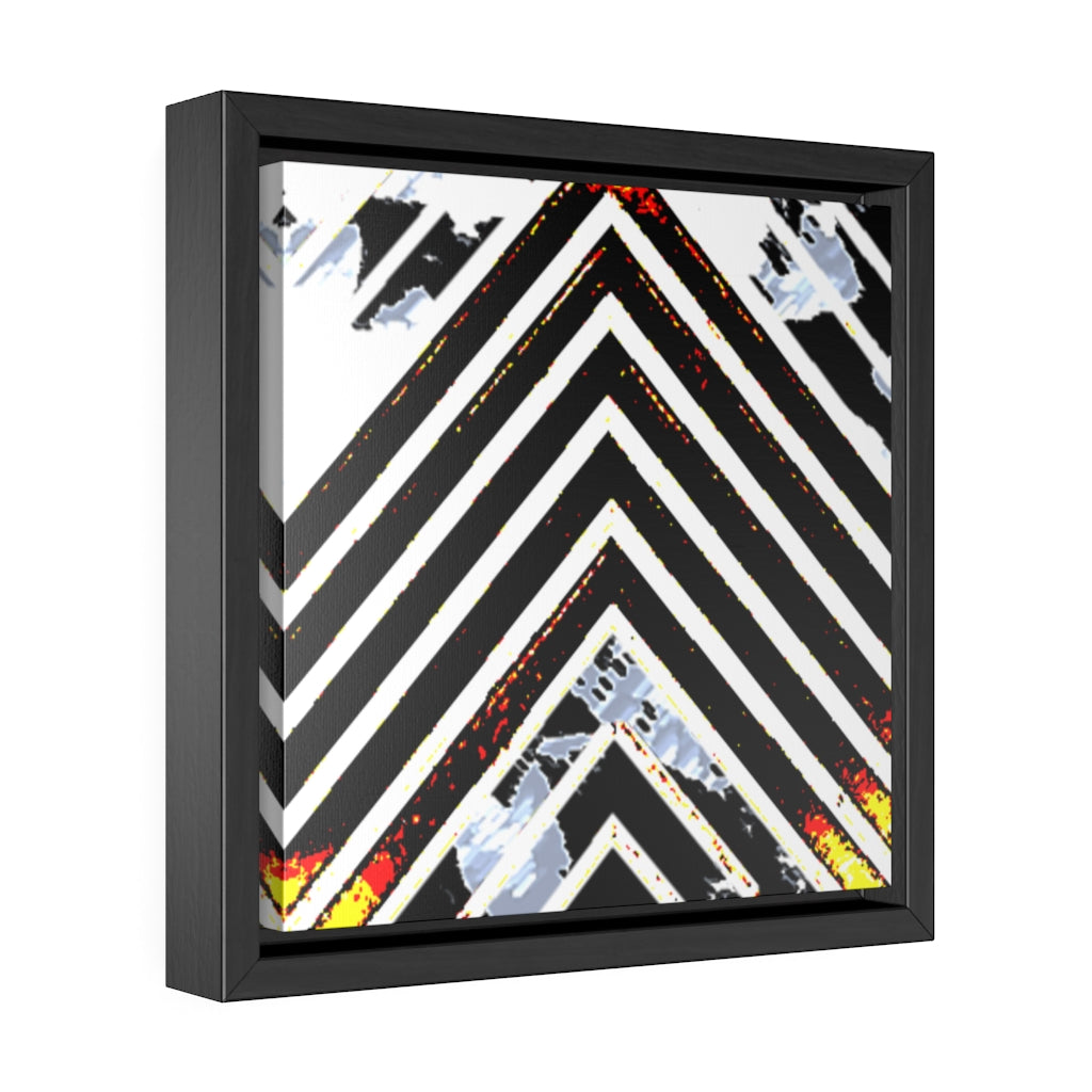 Stripped Gallery Canvas Wraps, Square Frame