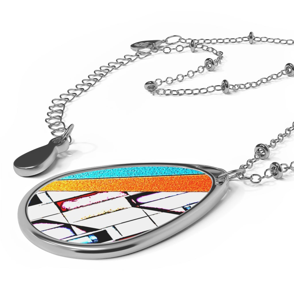 Abstract Oval Necklace