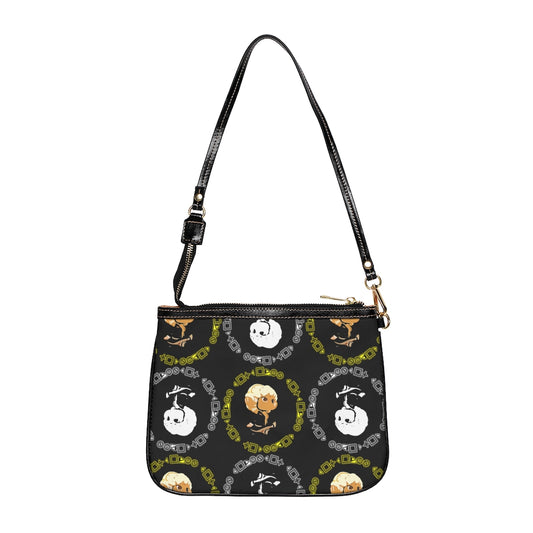 Branded Pattern Small Shoulder Bag