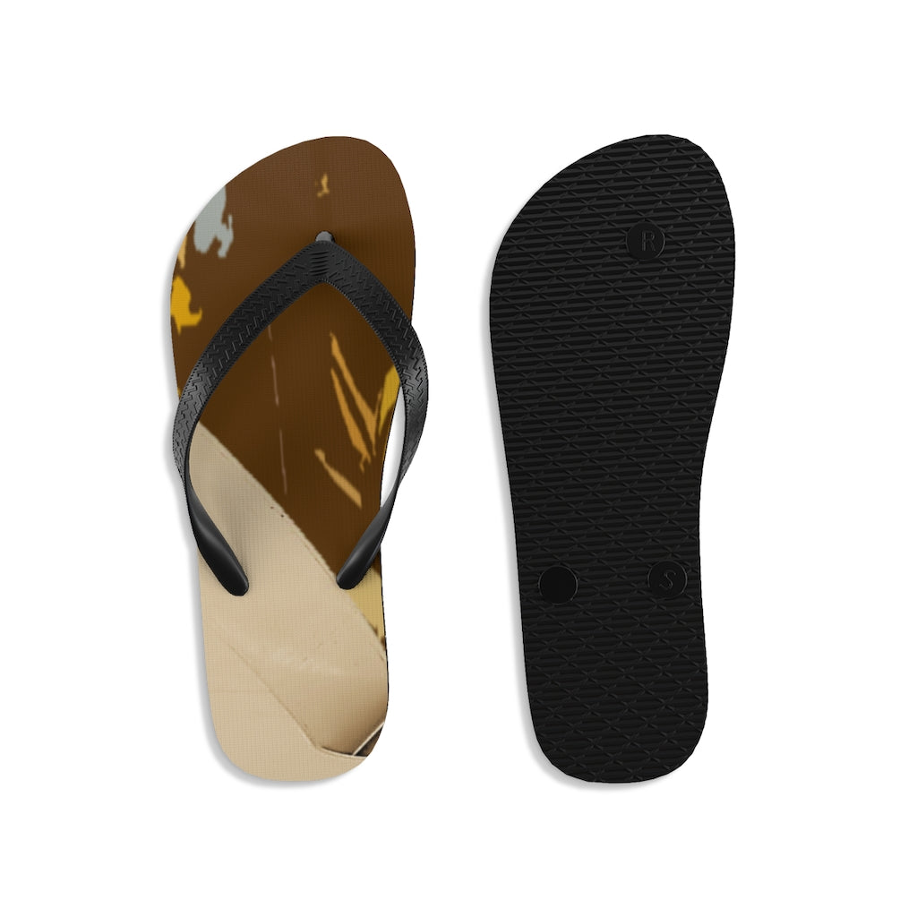 Brown Unisex Flip-Flops