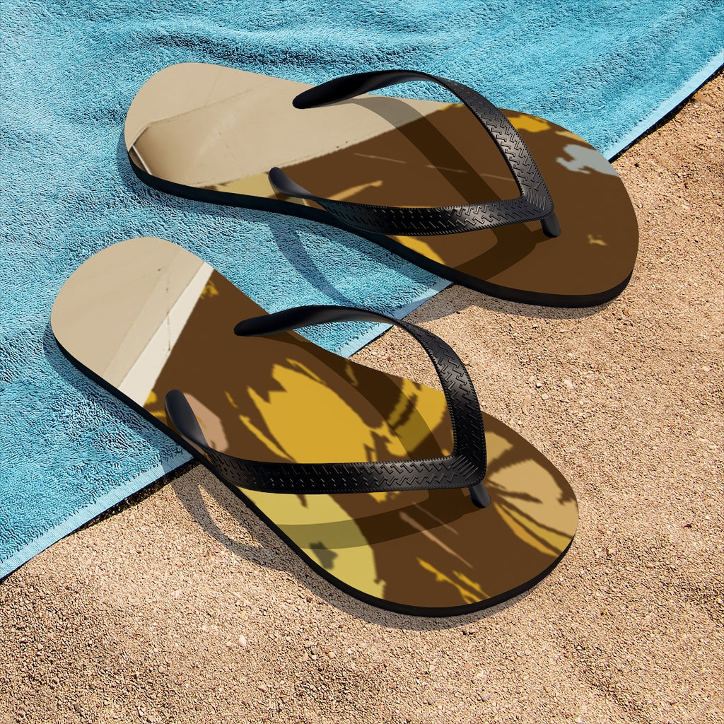 Brown Unisex Flip-Flops