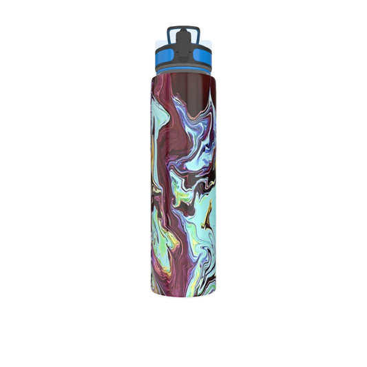 CDEJ Turquoise Marble Sport Water Bottle 32oz