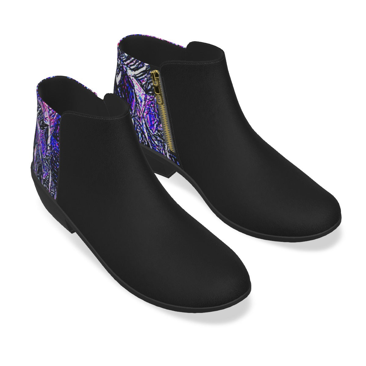 Purple Stencil Women's Boots