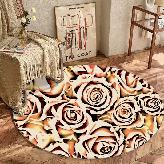 Yellow Rose Foldable round mat