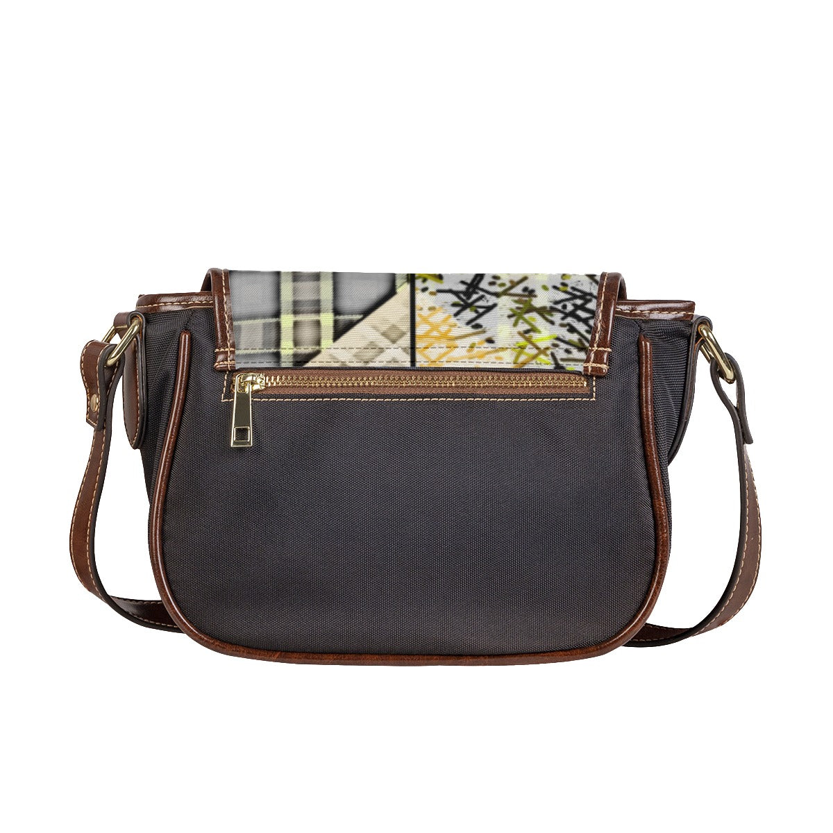 Patchwork Tambourin Bag With Single Strap