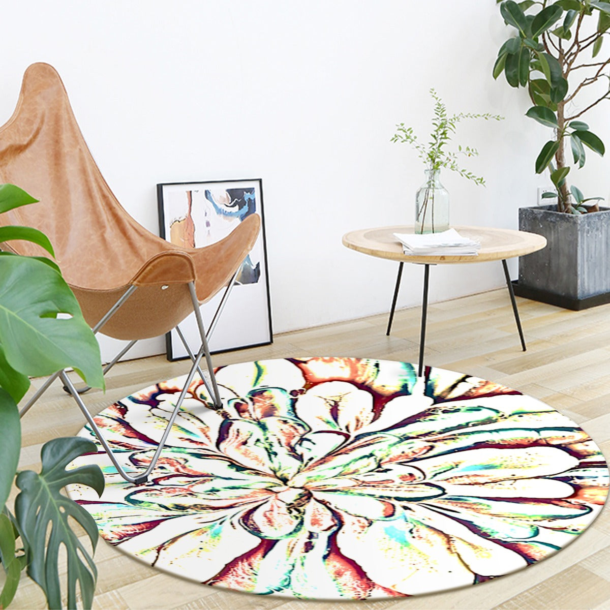 Psycho Print Foldable round mat