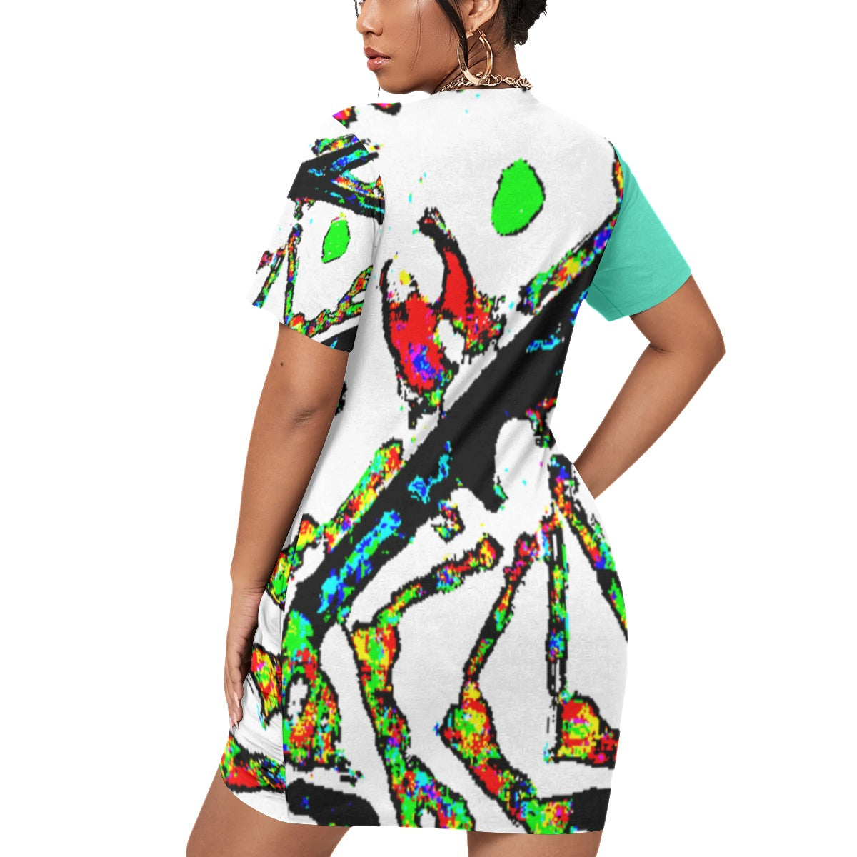 Painted Money Plus Size Women’s Stacked Hem Dress