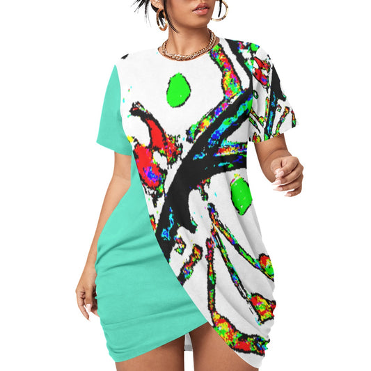 Painted Money Plus Size Women’s Stacked Hem Dress