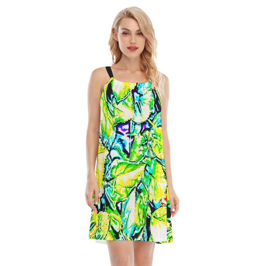 Neon O-neck Cami Dress