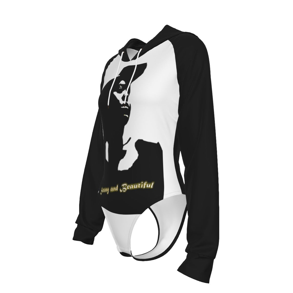 Graphic Strong Hooded Bodysuit