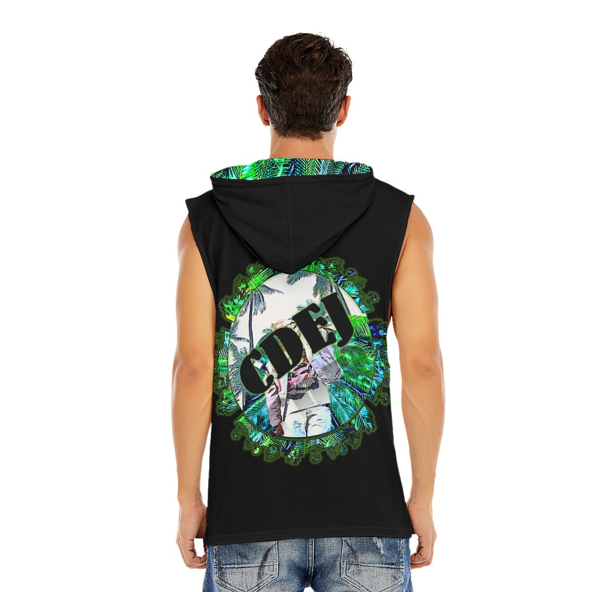 CDEJ Graphic Men’s Hooded Tank Top