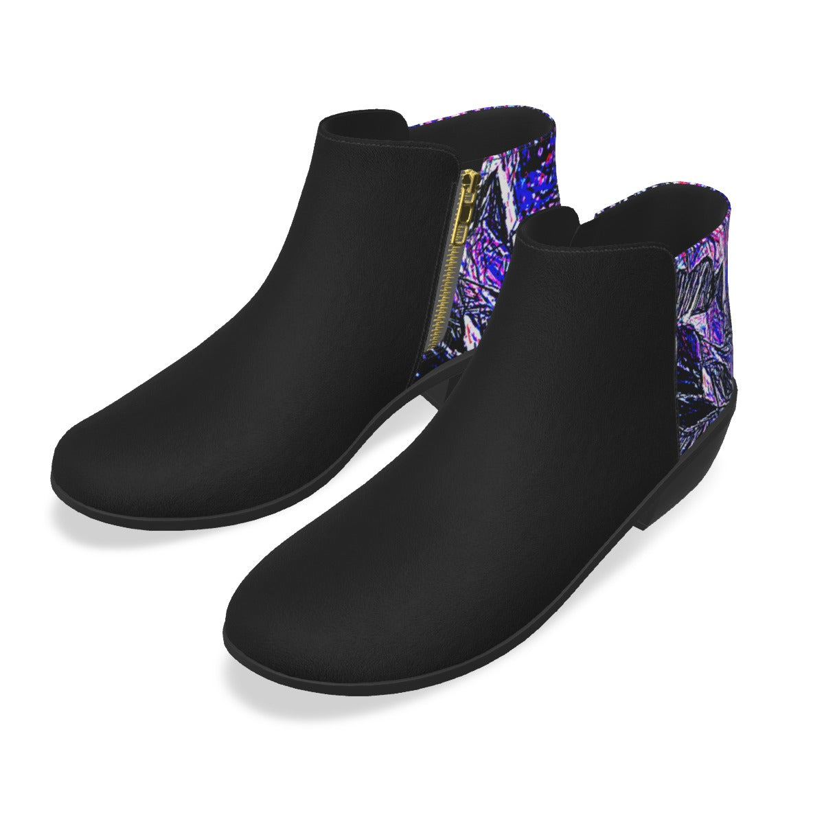 Purple Stencil Women's Boots