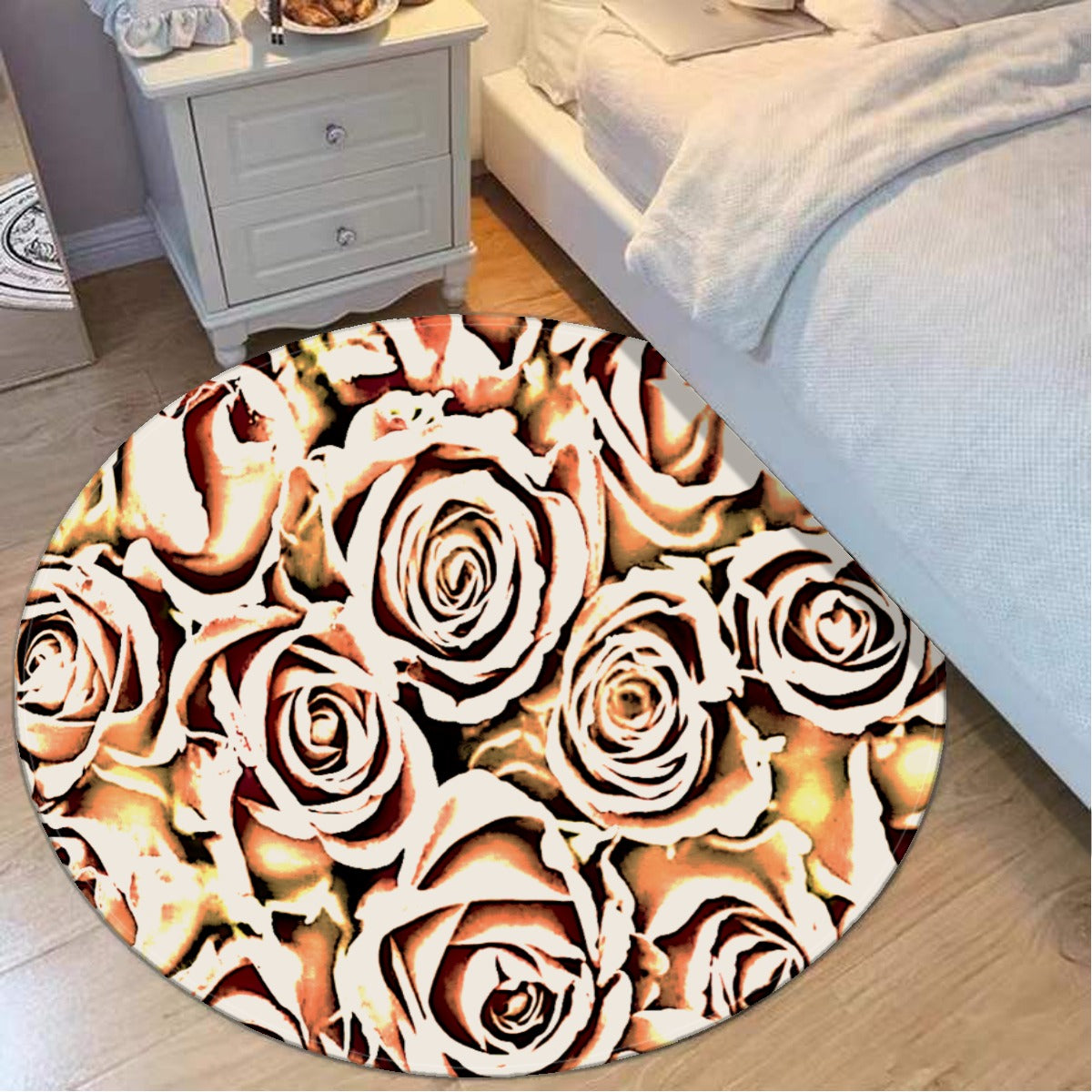 Yellow Rose Foldable round mat