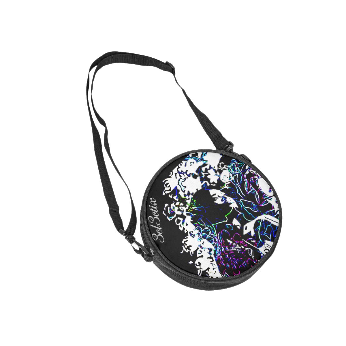 3cl3ctix Graphic Design Round Satchel Bags