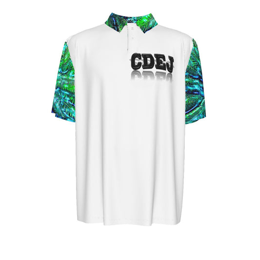 CDEJ OG Print Men's Casual Polo Shirt