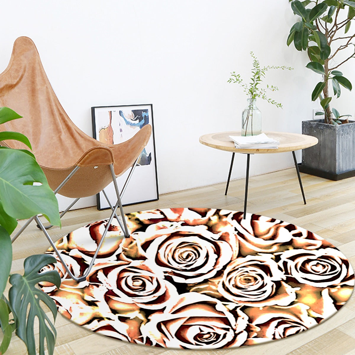 Yellow Rose Foldable round mat