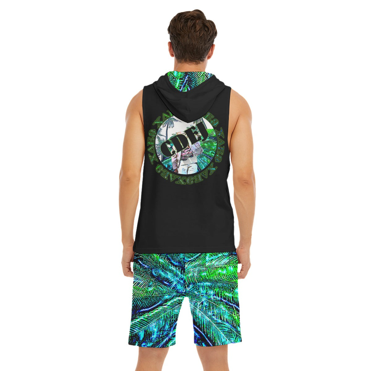 OG Print Men's Sleeveless Vest And Shorts Sets