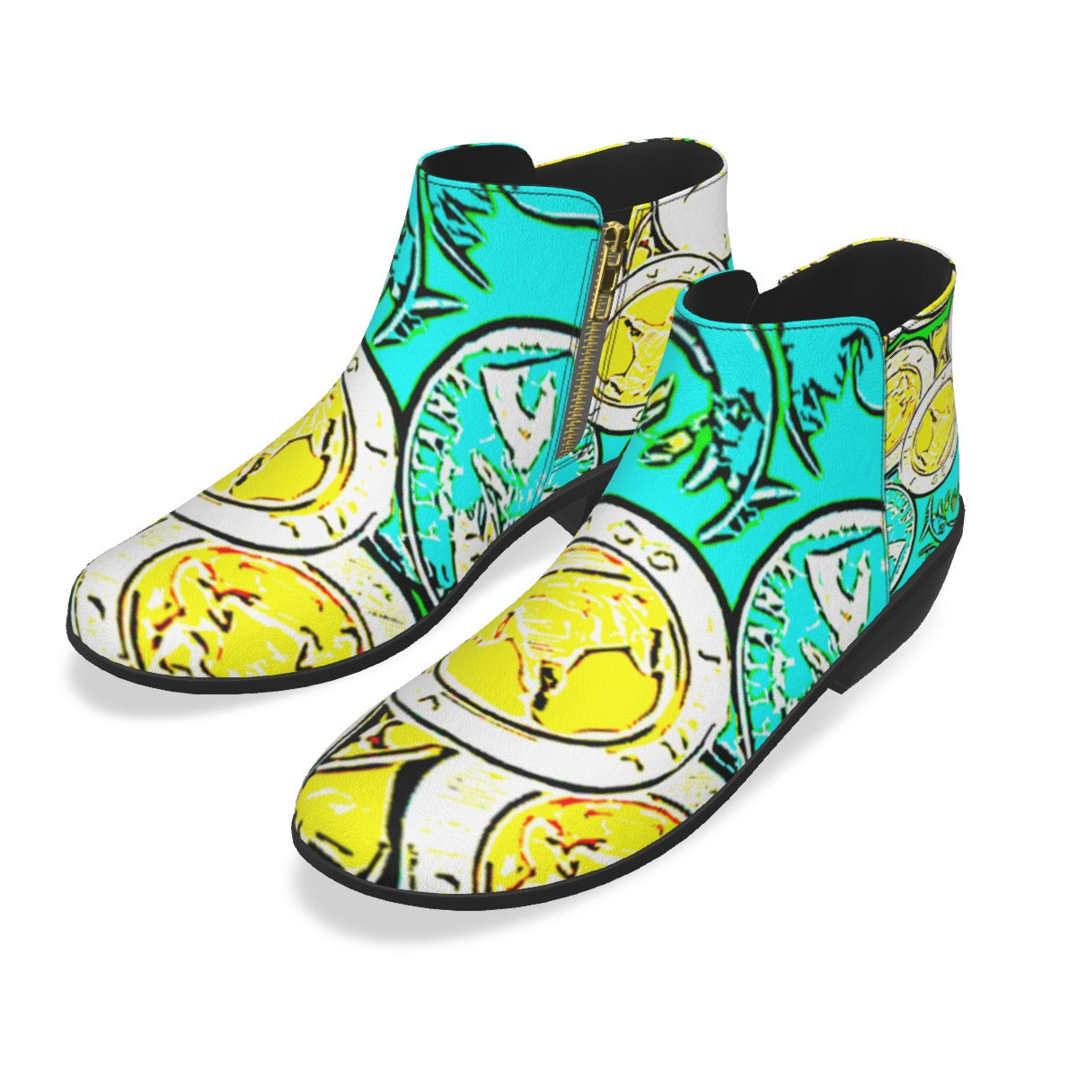 Teal Coin Women's Boots