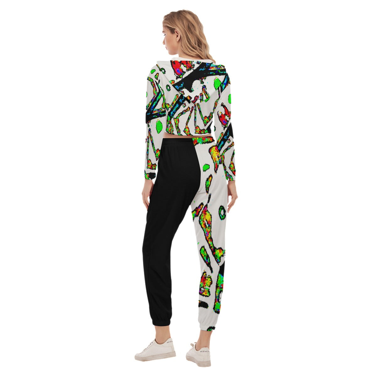 Painted Money Women's Crop Hoodie Sports Sets