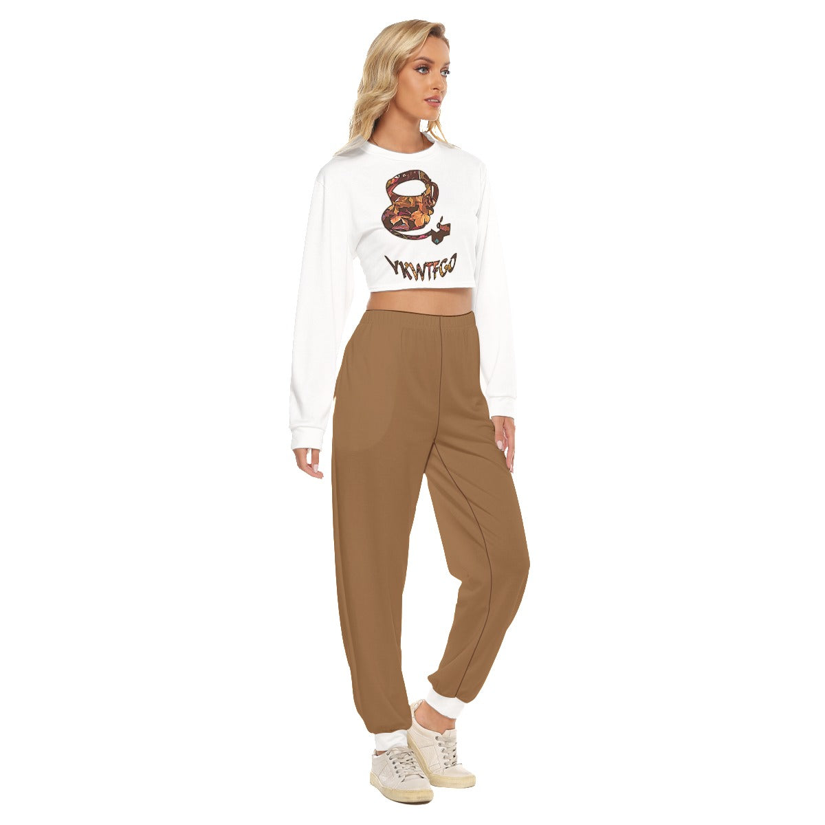 Graphic Coffee Crop Sweatshirt Suit