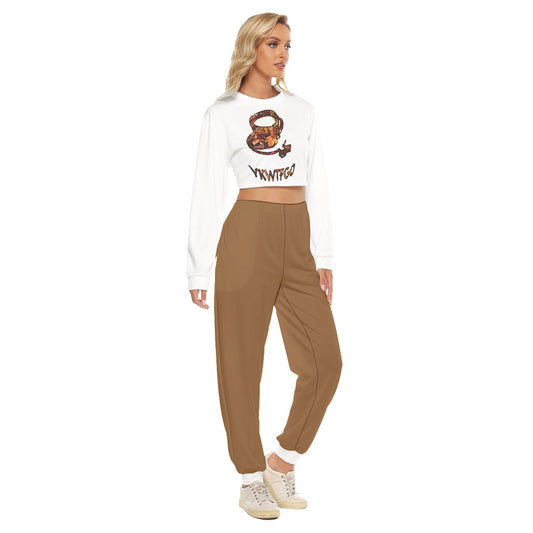 Graphic Coffee Crop Sweatshirt Suit