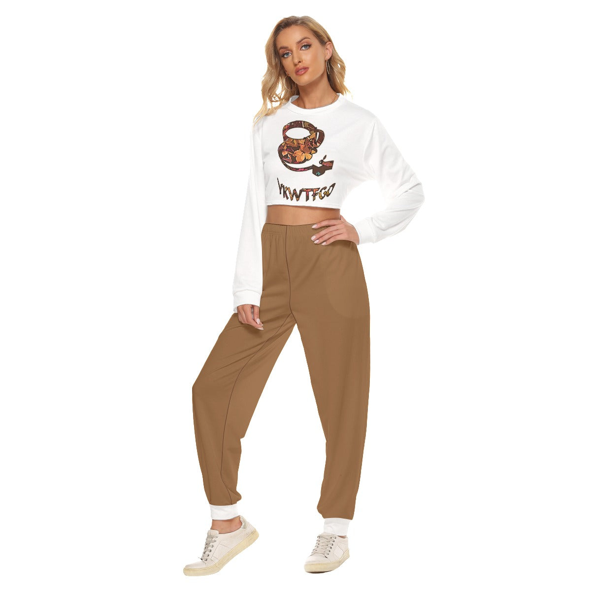 Graphic Coffee Crop Sweatshirt Suit