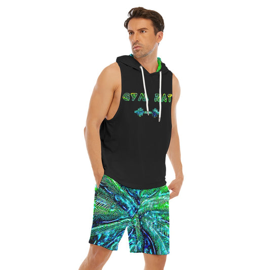 OG Print Men's Sleeveless Vest And Shorts Sets